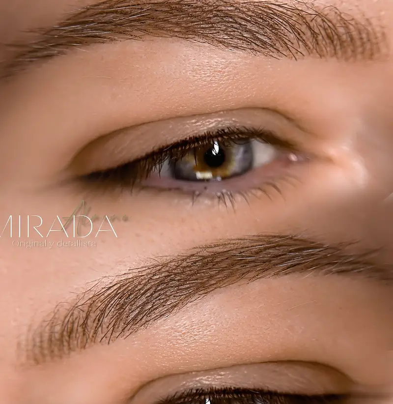 Cejas con maquillaje permanente